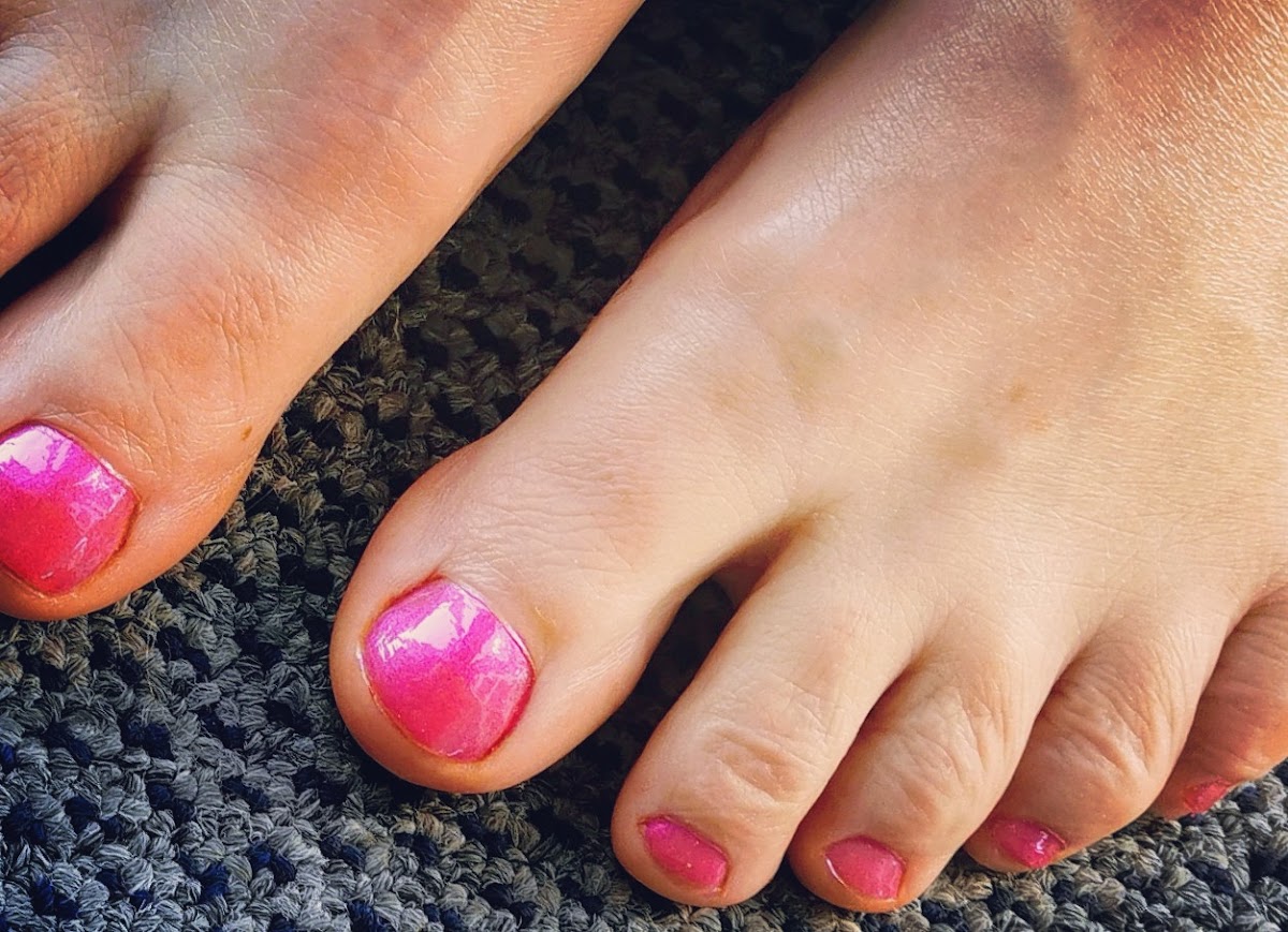A finished pedicure